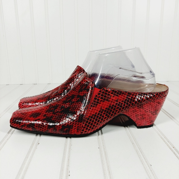 Stacy Adams Zeta Red Genuine Snakeskin 